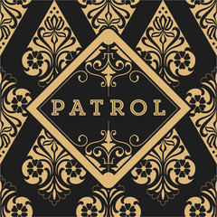 Logo template, Restaurant, Hotel, Boutique or Business Identity. Design with Flourishes Elegant Design Elements.Vector