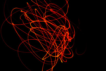 Background black background red bright lines swirl night 