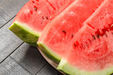 A few slices of watermelon