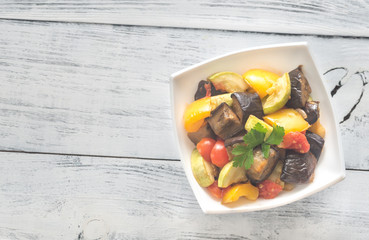 Bowl of ratatouille