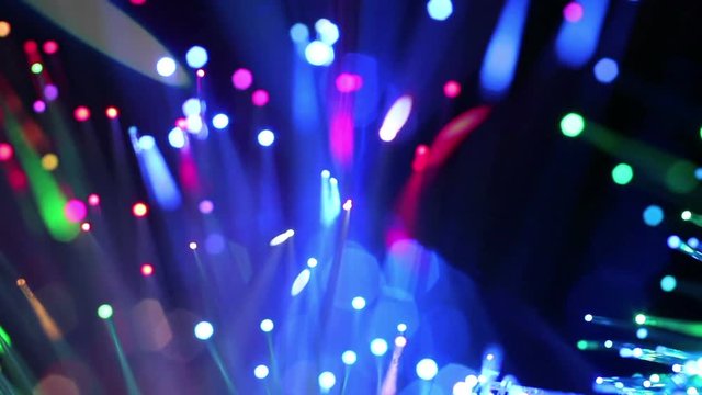 Colorful fiber optics