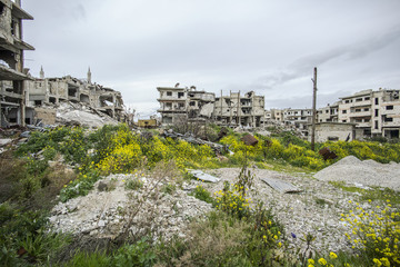 ville détruite homs syrie 