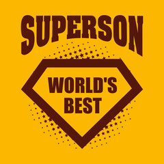 Superson logo superhero World's best