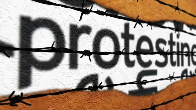Forbidden protest concept
