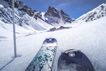 Muurstickers Skitour in den Alpen © mmphoto