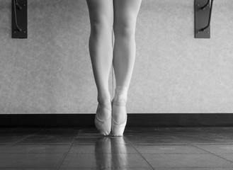 Black and White version of Growing Up Ballet Dancer