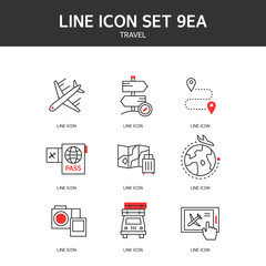 Travel Line Icon