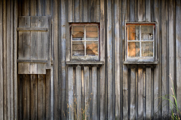 Old timber farm building