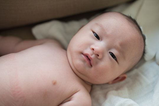 cute looking asian baby