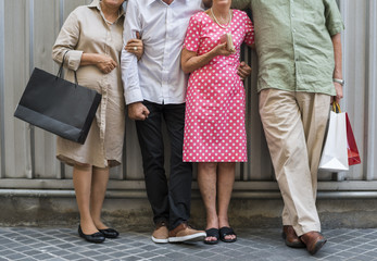 Senior Adult Shopping Friendship Lifestyle