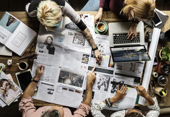 Business Colleagues Together Teamwork Working Office