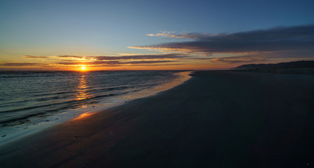 Fototapeta na wymiar Sunset Pacific Ocean