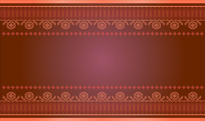 Thai art pattern vector, Asian Background