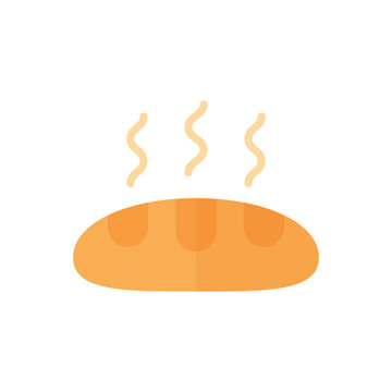 warm bread loaf icon clip art preview