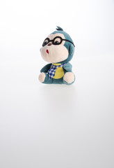 toy or monkey soft toy on the background.