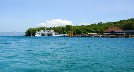 Seascape of Gili Islands in Lombok, Indonesia