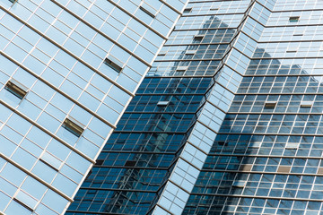detail shot of modern architecture facade,business concepts,in city of China.