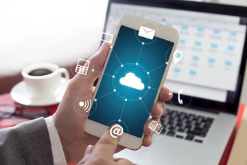  Cloud Computing diagram Network Data Storage Technology Service