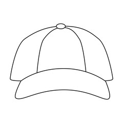 isolated cute beach cap icon vector illustration graphic design