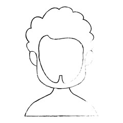 isolated cute man face icon vector illustration graphic design