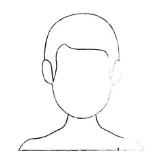 isolated cute man face icon vector illustration graphic design
