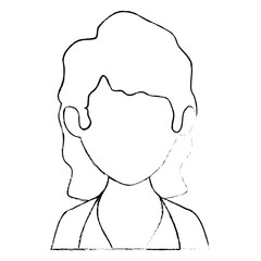 isolated women face icon vector illustration graphic design