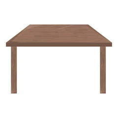 Office desk isolated