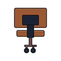 Office chair isolated