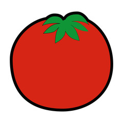 isolated cute tomato icon vector illustration graphic design