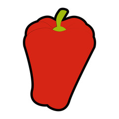 isolated cute pepper icon vector illustration graphic design