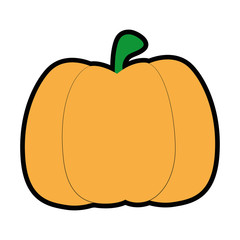 isolated cute pumpkin icon vector illustration graphic design