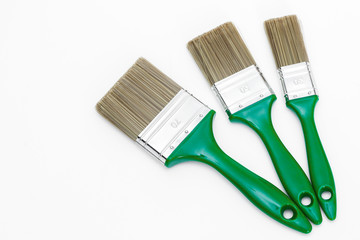 Pinselset freigestellt
