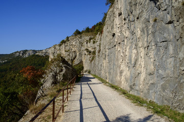 Fototapeta na wymiar Val Rosandra valley near Trieste