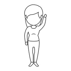 avatar woman icon over white background vector illustration