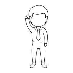 avatar man icon over white background vector illustration