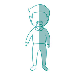 isolated office man standing icon vector illustration graphic design