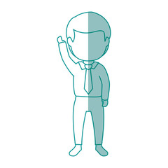 isolated office man standing icon vector illustration graphic design