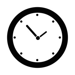 isolated wall clock icon vector illustration graphic design