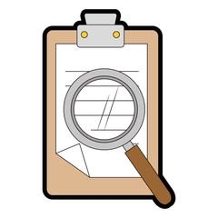 isolated clipboard documents icon vector illustration graphic design