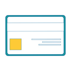 isolated credit card icon vector illustration graphic design