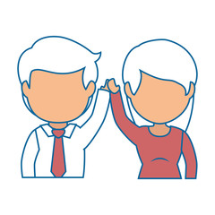 isolated cute partners icon vector illustration graphic design