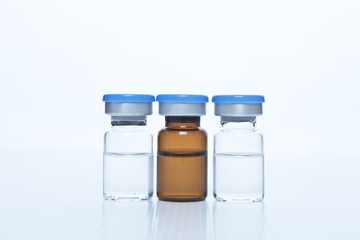 Medicine ampules and vials