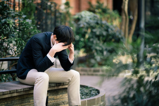 depressed businessperson