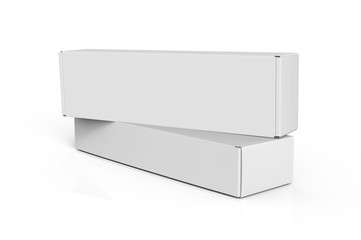 Blank paper box mock up