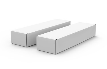 Blank paper box mock up