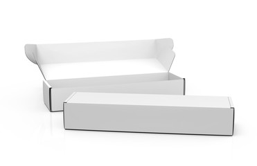 Blank paper box mock up