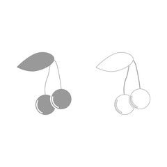 Cherry  the grey set icon .