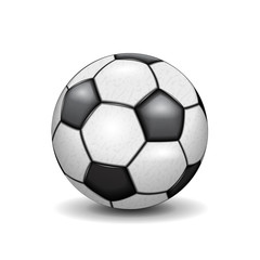 Football ball vector illustration realistic
