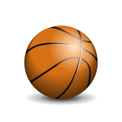 Basketball ball vector illustration realistic