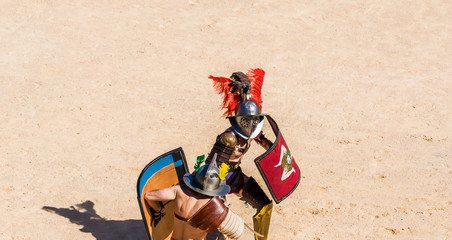 Reconstitution de jeux romains.